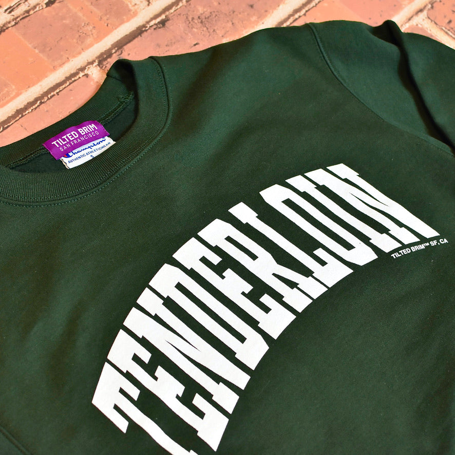 TENDERLOIN Champion arch crewneck sweatshirt -- green