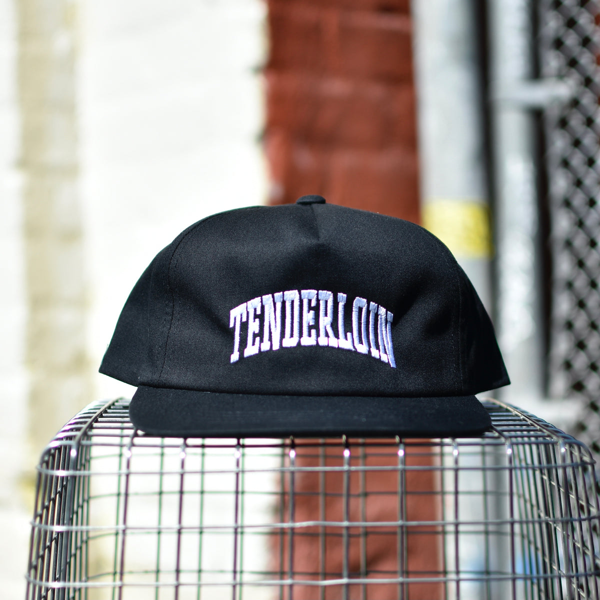 Tenderloin Arch Snapback Hat -- black