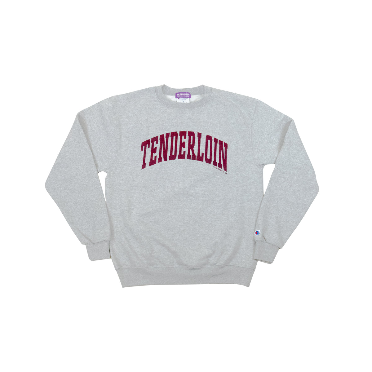 TENDERLOIN Champion arch crewneck sweatshirt -- grey