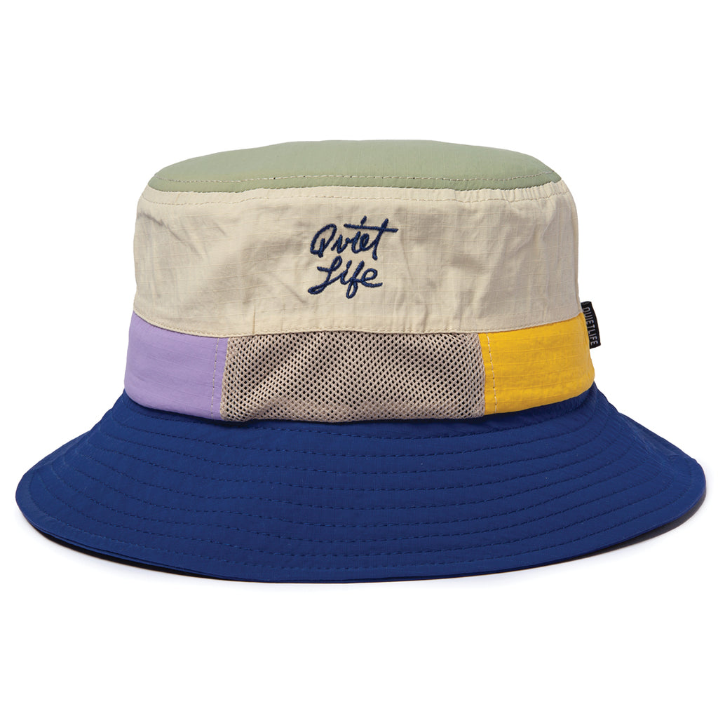 Nylon Ripstop Mesh Bucket Hat -- Multi– Tilted Brim